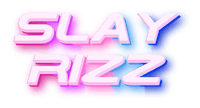 the logo for slay rizz